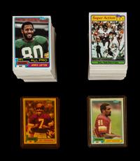 A Complete Set of 1981 Topps Football Cards With PSA Graded Joe Montana Rookie