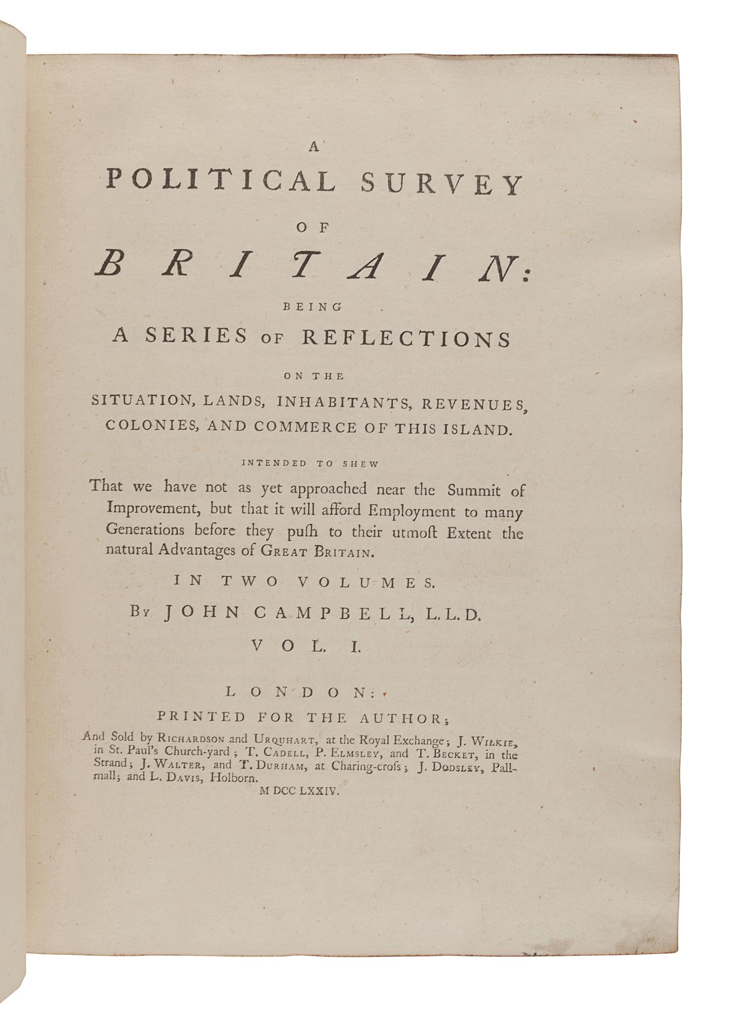 [BRITISH HISTORY]. A group of 3 works, comprising: