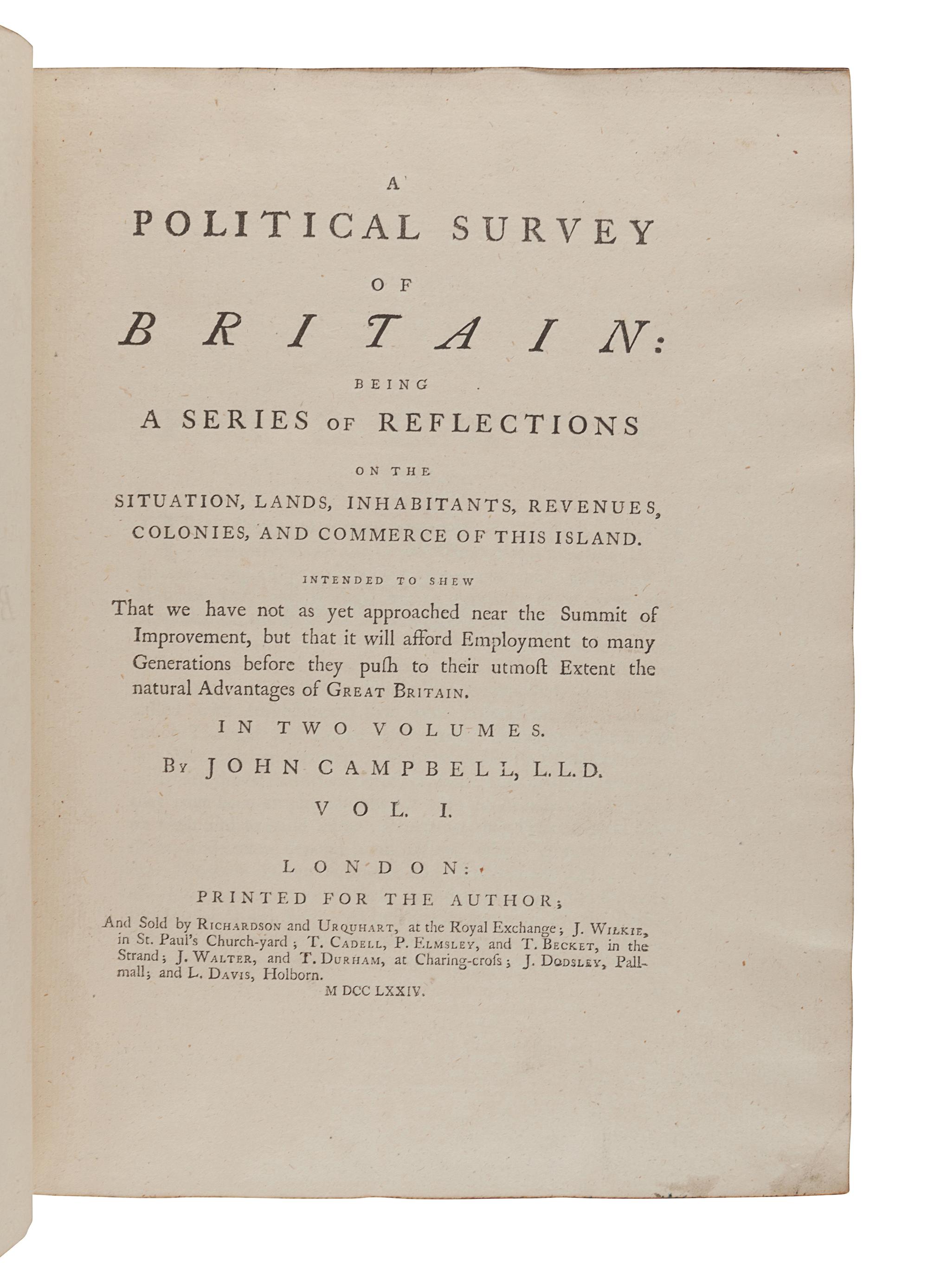 [BRITISH HISTORY]. A group of 3 works, comprising: