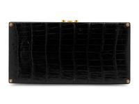 Hermès Black Crocodile Sac Mallette, 1950s-60s