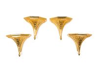 A Set of Four Italian Giltwood Brackets