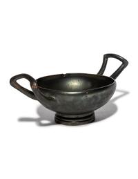 A Greek Black-Glazed Skyphos