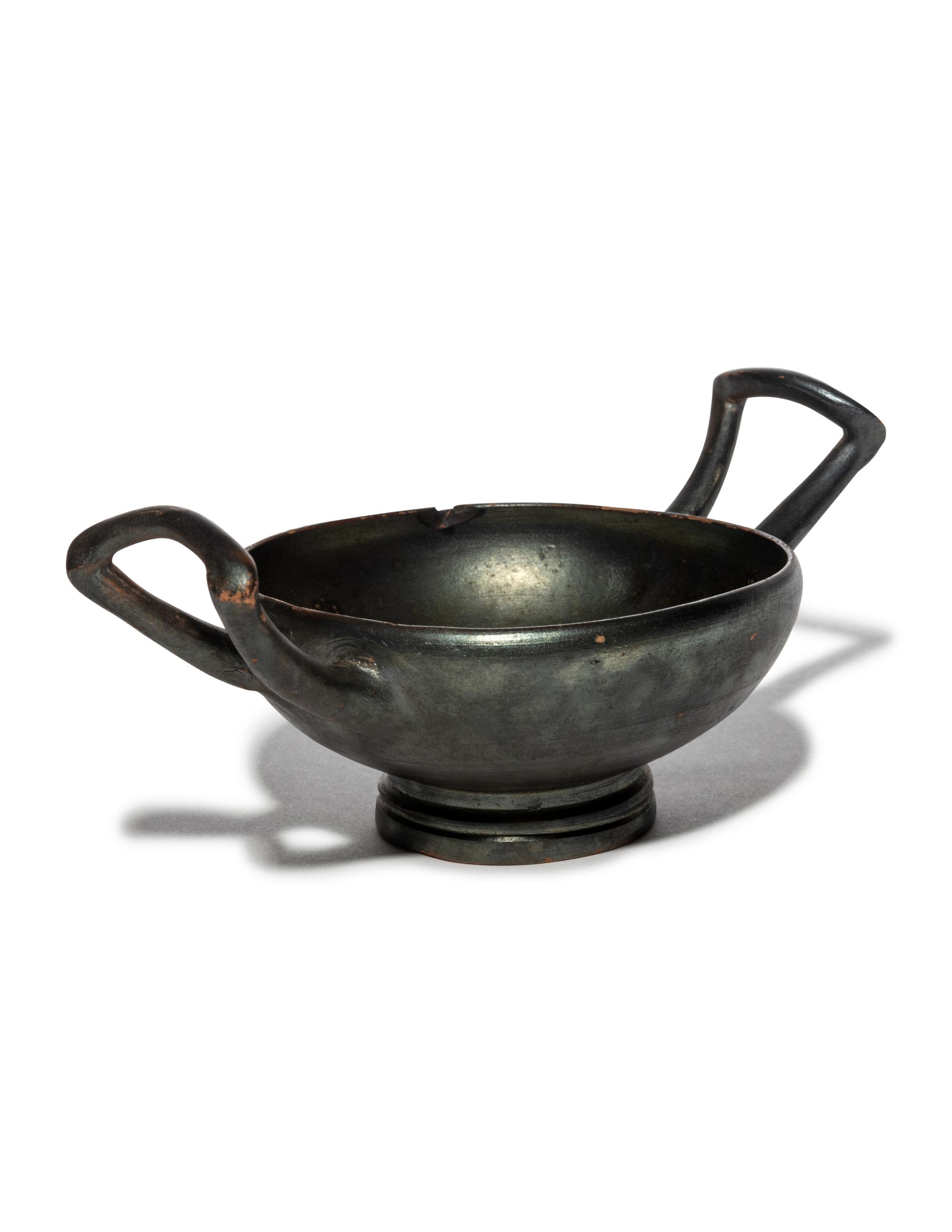 A Greek Black-Glazed Skyphos