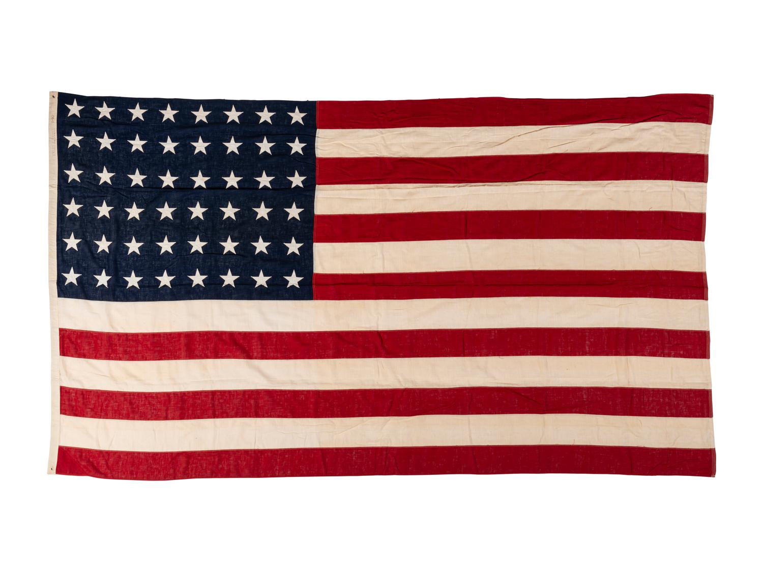Two 48-Star American Flags