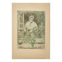 Jean François Raffaëlli (French, 1850–1924) — Le Jardin de la Vieille Fille, 1894
