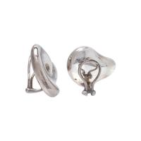 TIFFANY & CO., ELSA PERETTI, STERLING SILVER 'FULL HEART' EARCLIPS