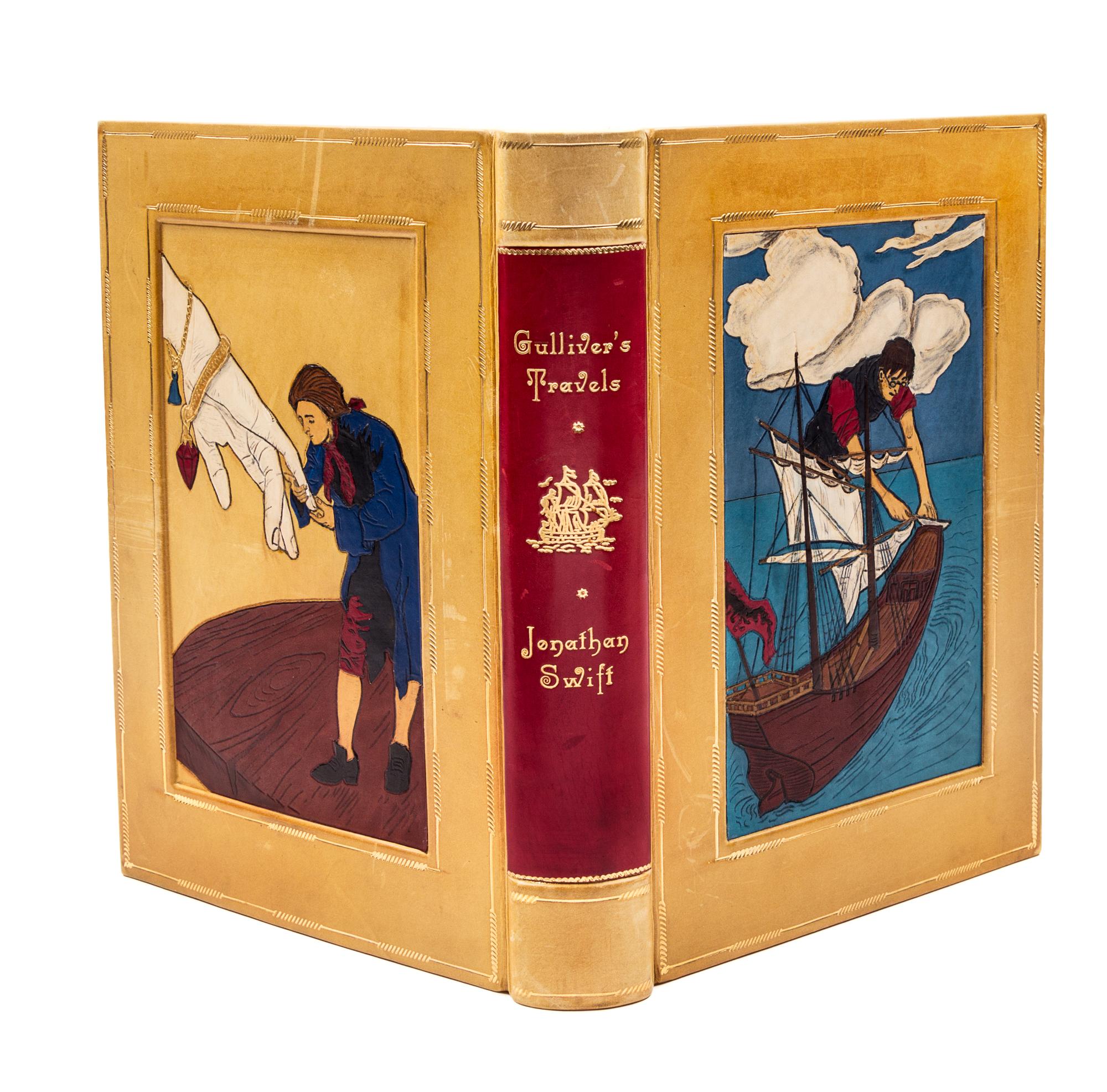 (WEITZ-COLEMAN; RACKHAM, ARTHUR) SWIFT, JONATHAN. Gulliver's Travels. London, 1909. Finely bound by Herbie Weitz.