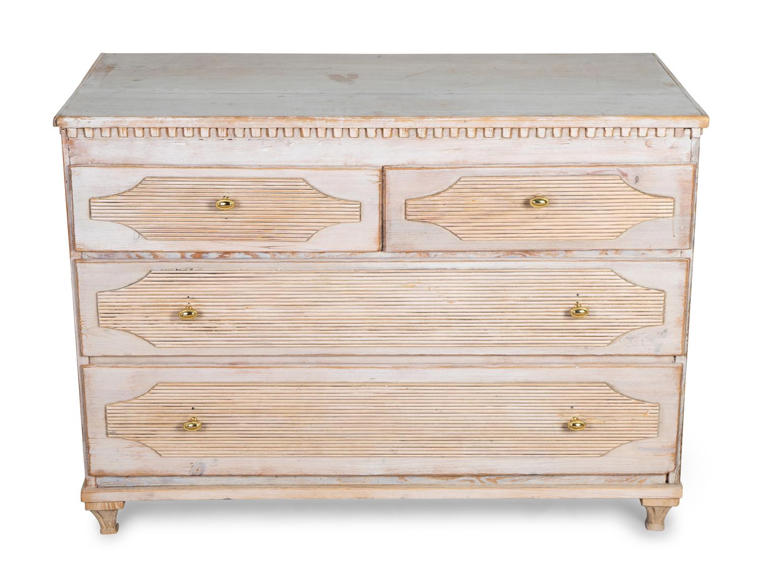 A Swedish Neoclassical Style Painted Chest of Drawers — 19TH CENTURY