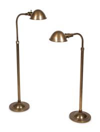 A Pair of Brass Floor Lamps