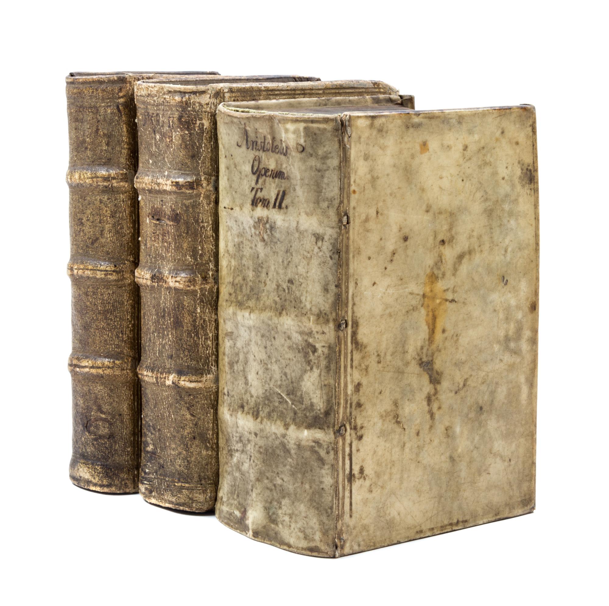 ARISTOTLE. Operum Aristotelis stagiritae philosophorum. Geneva, 1606-1607. 3 vols.