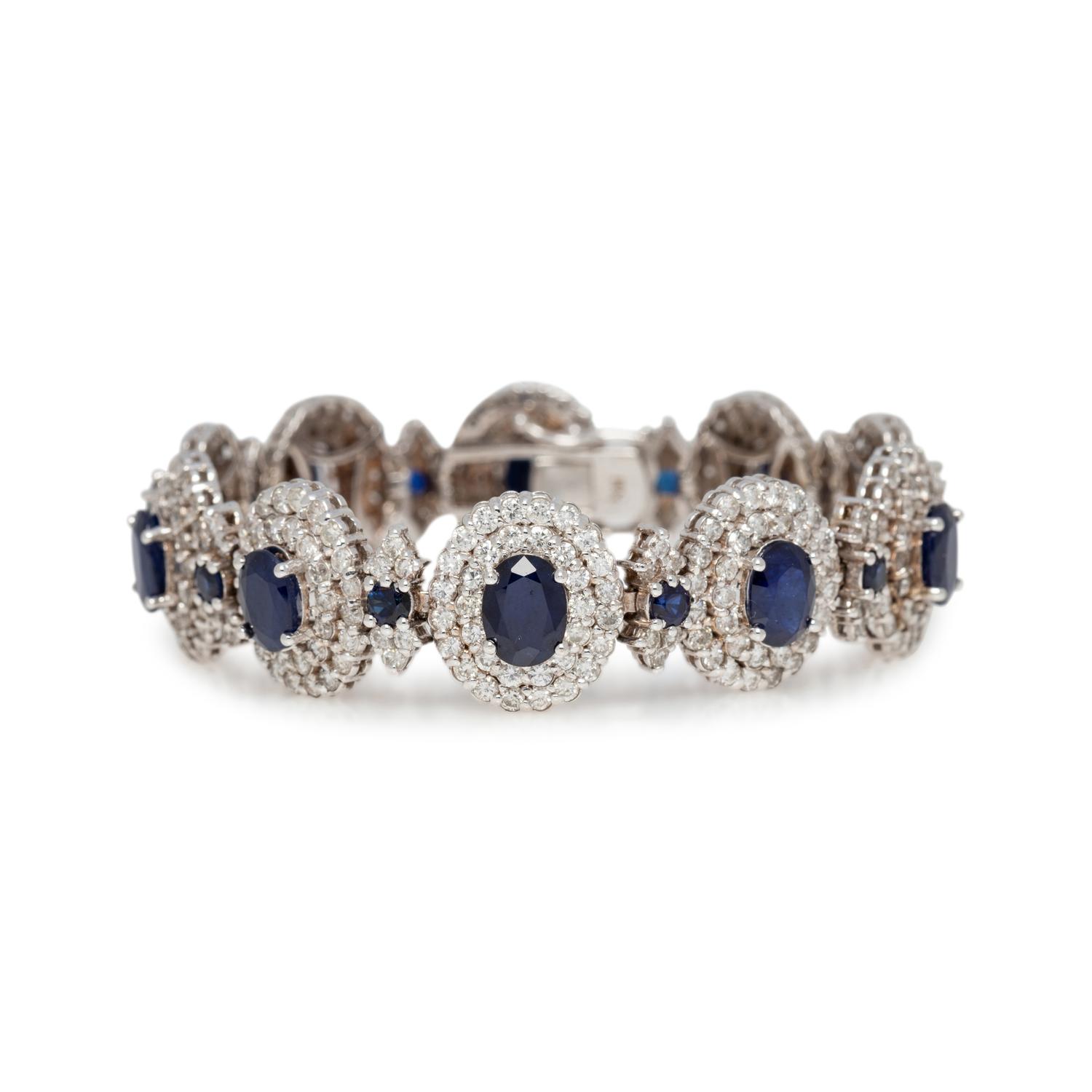 SAPPHIRE AND DIAMOND BRACELET