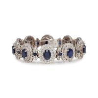 SAPPHIRE AND DIAMOND BRACELET