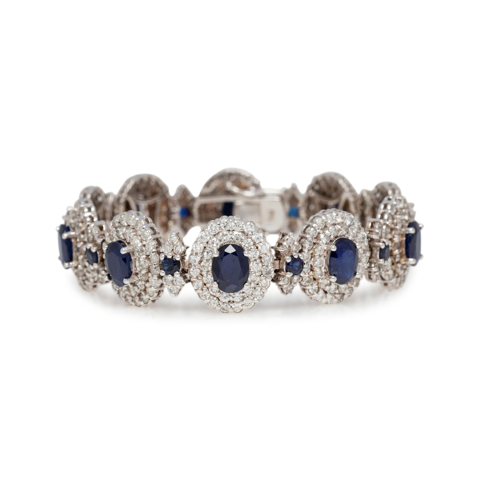 SAPPHIRE AND DIAMOND BRACELET