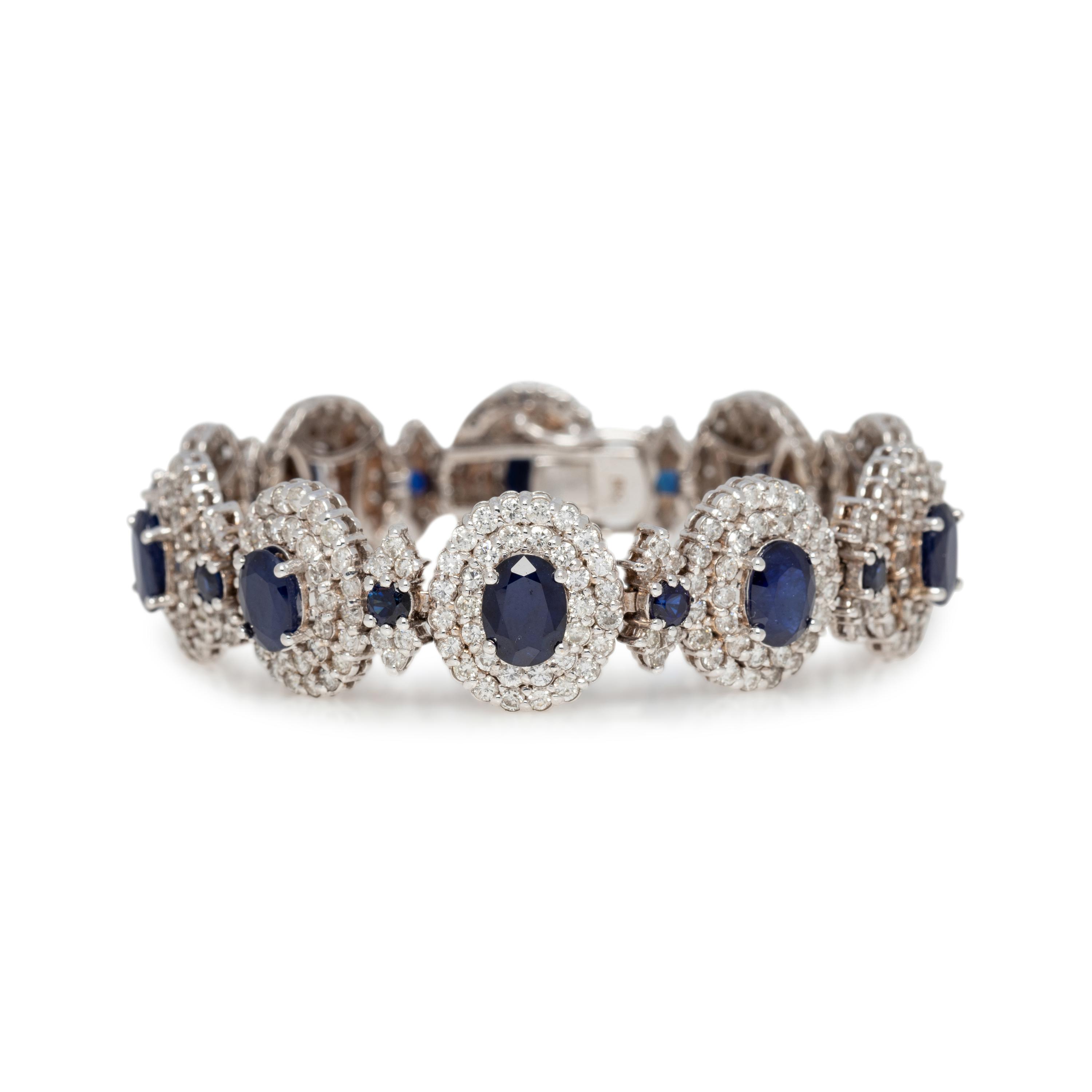 SAPPHIRE AND DIAMOND BRACELET