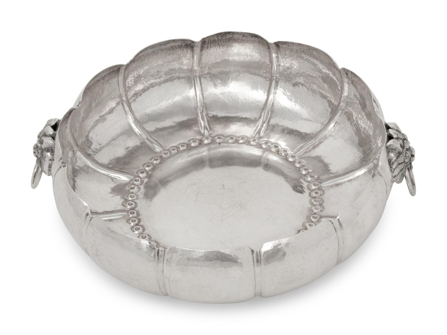 A Peruvian Silver Centerpiece Bowl