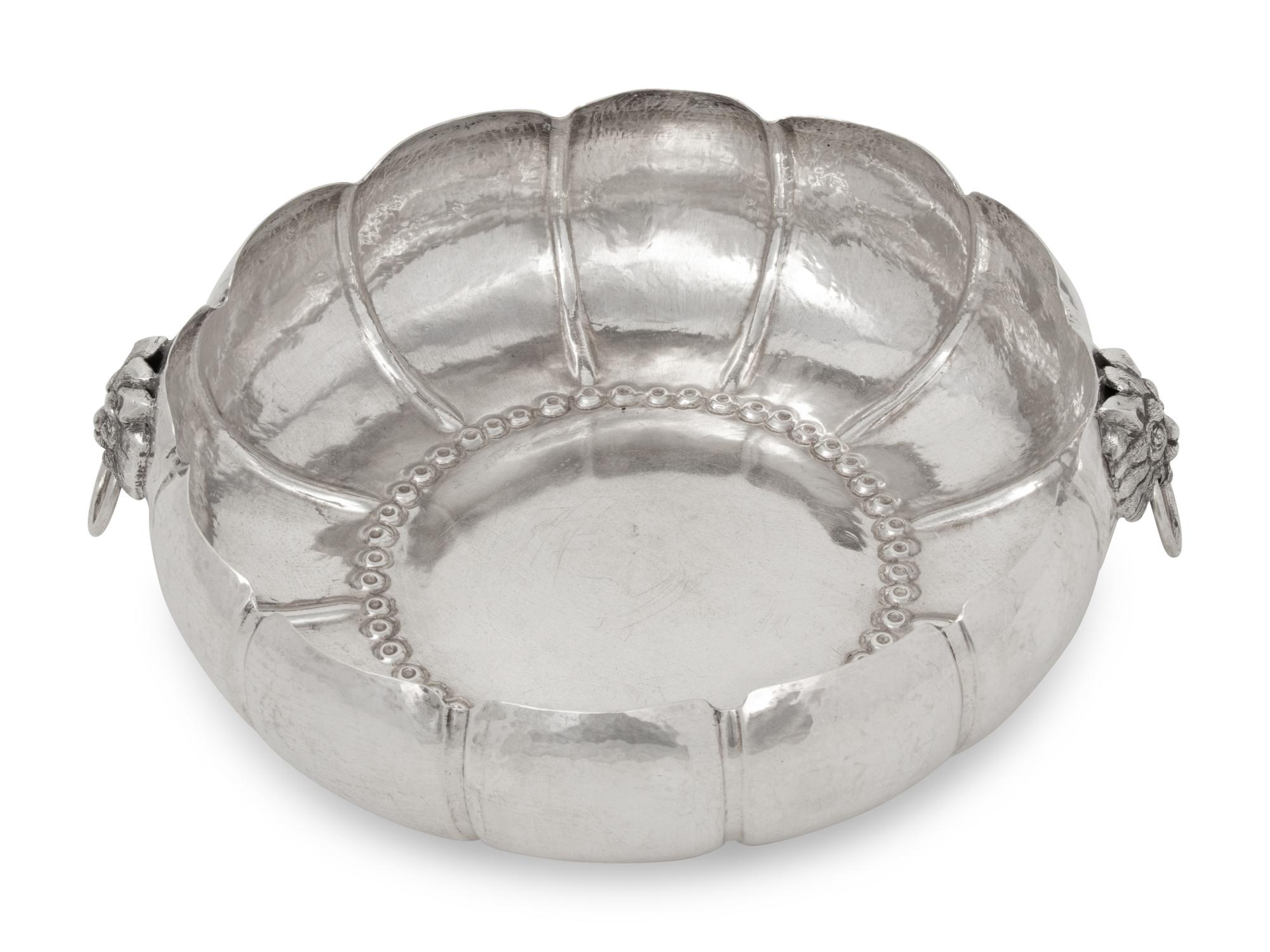 A Peruvian Silver Centerpiece Bowl