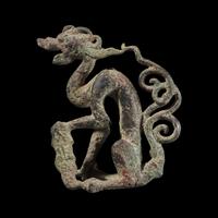 A Chinese Bronze Figure of a Dragon, Possibly Song/Yuan Dynasty 或為宋元 青銅龍