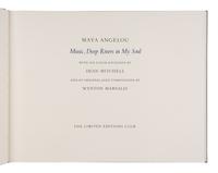[LIMITED EDITIONS CLUB]. MITCHELL, Dean (b. 1957), illustrator. -- MARSALIS, Wynton (b. 1961), composer. -- ANGELOU, Maya (1928-2014). Music, Deep Rivers in My Soul. New York: The Limited Editions Club, 2003.