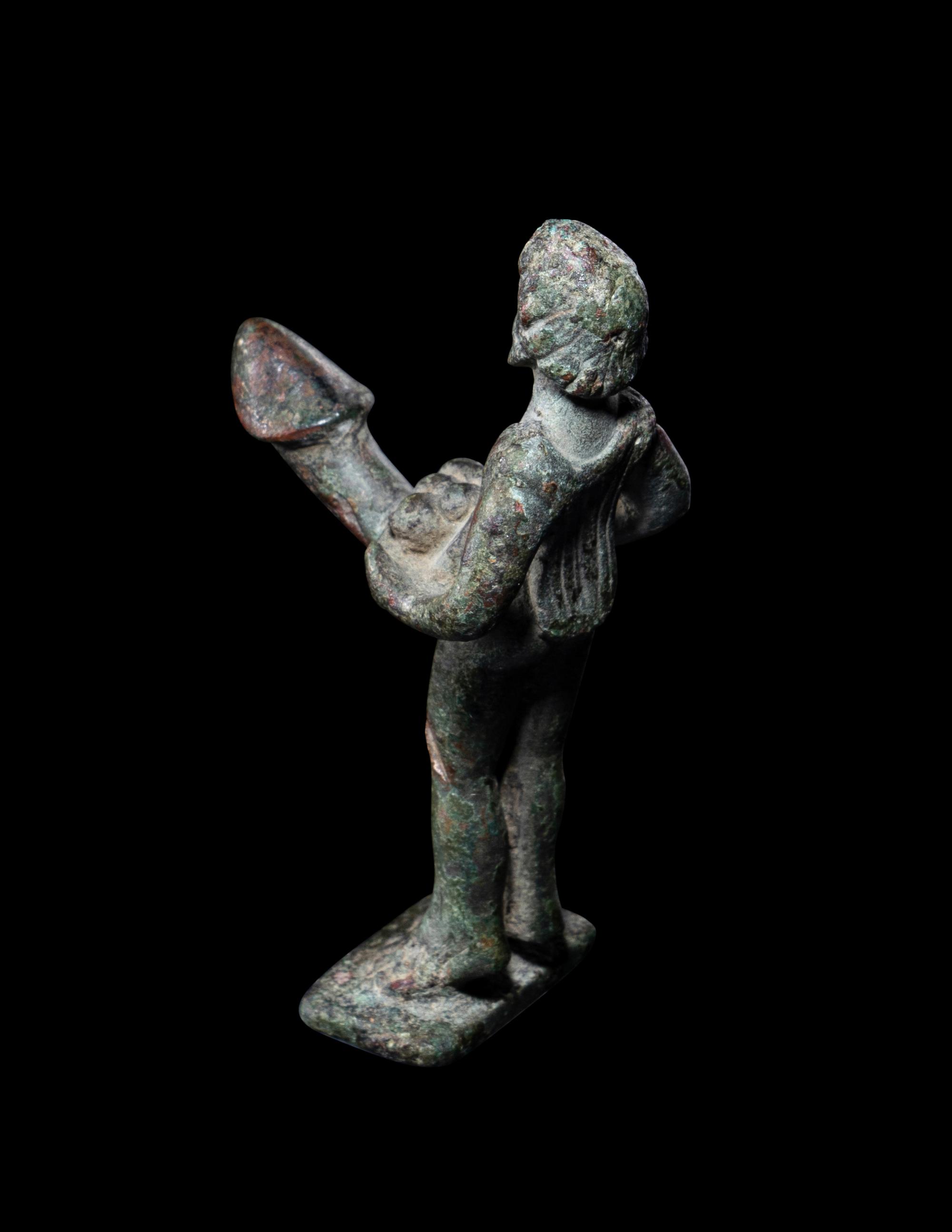 A Roman Bronze Priapus