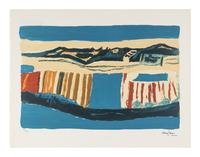 A Group of Four Prints ( Untitled Blue Landscape; Paysage; Nature Morte; Cortablon) , 1969