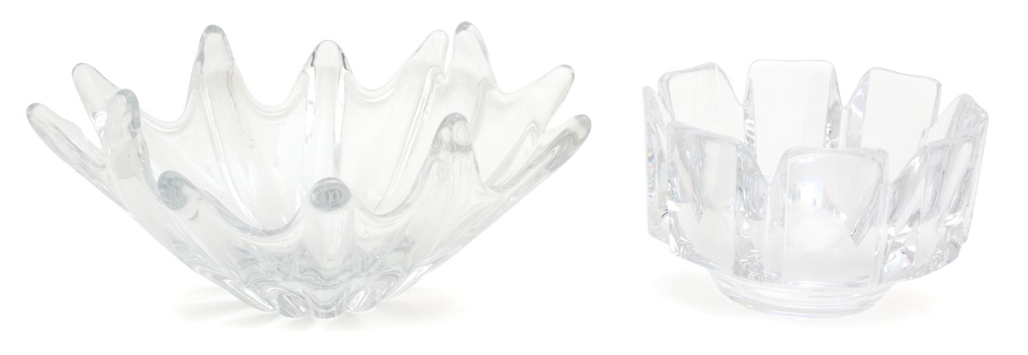 Two Crystal Bowls — 20TH CENTURY