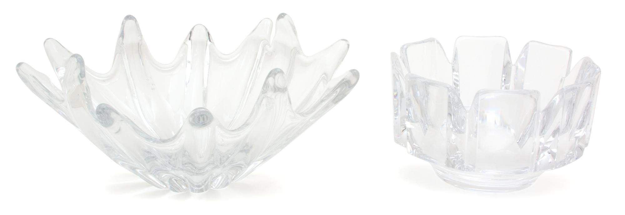 Two Crystal Bowls — 20TH CENTURY