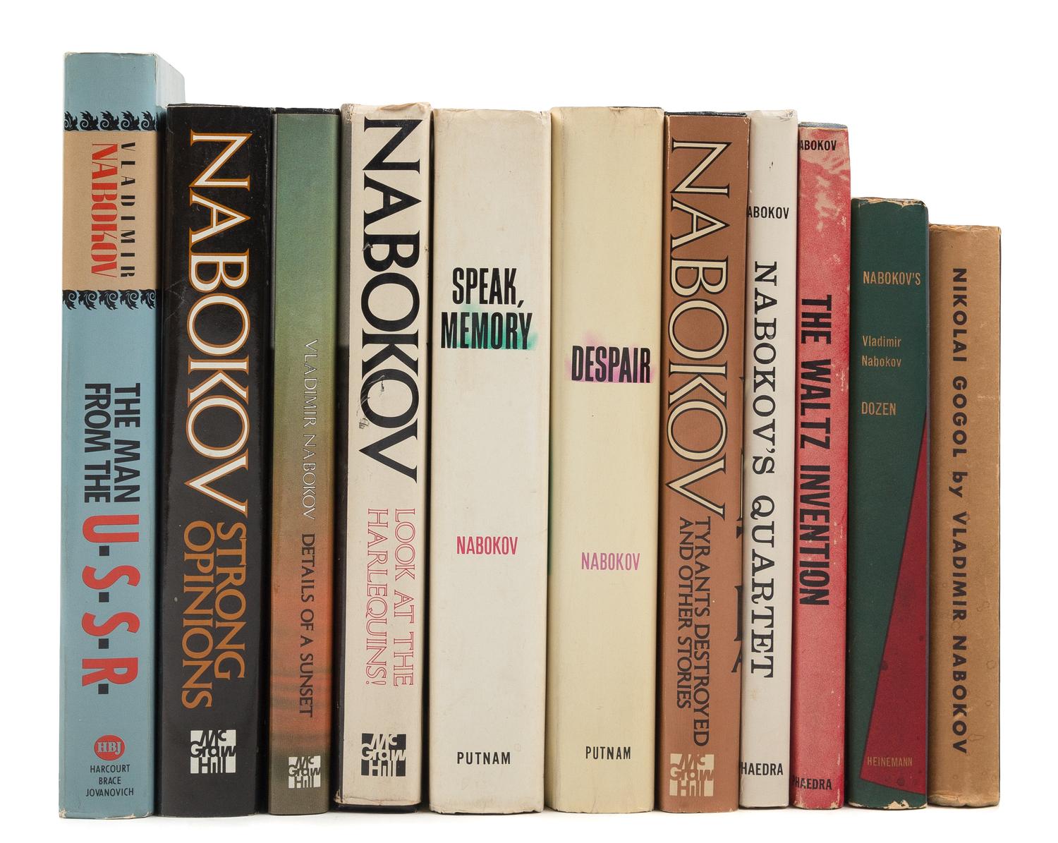 NABOKOV, Vladimir (1899-1977). A group of approximately 240 literary works, including numerous editions and works in translation.