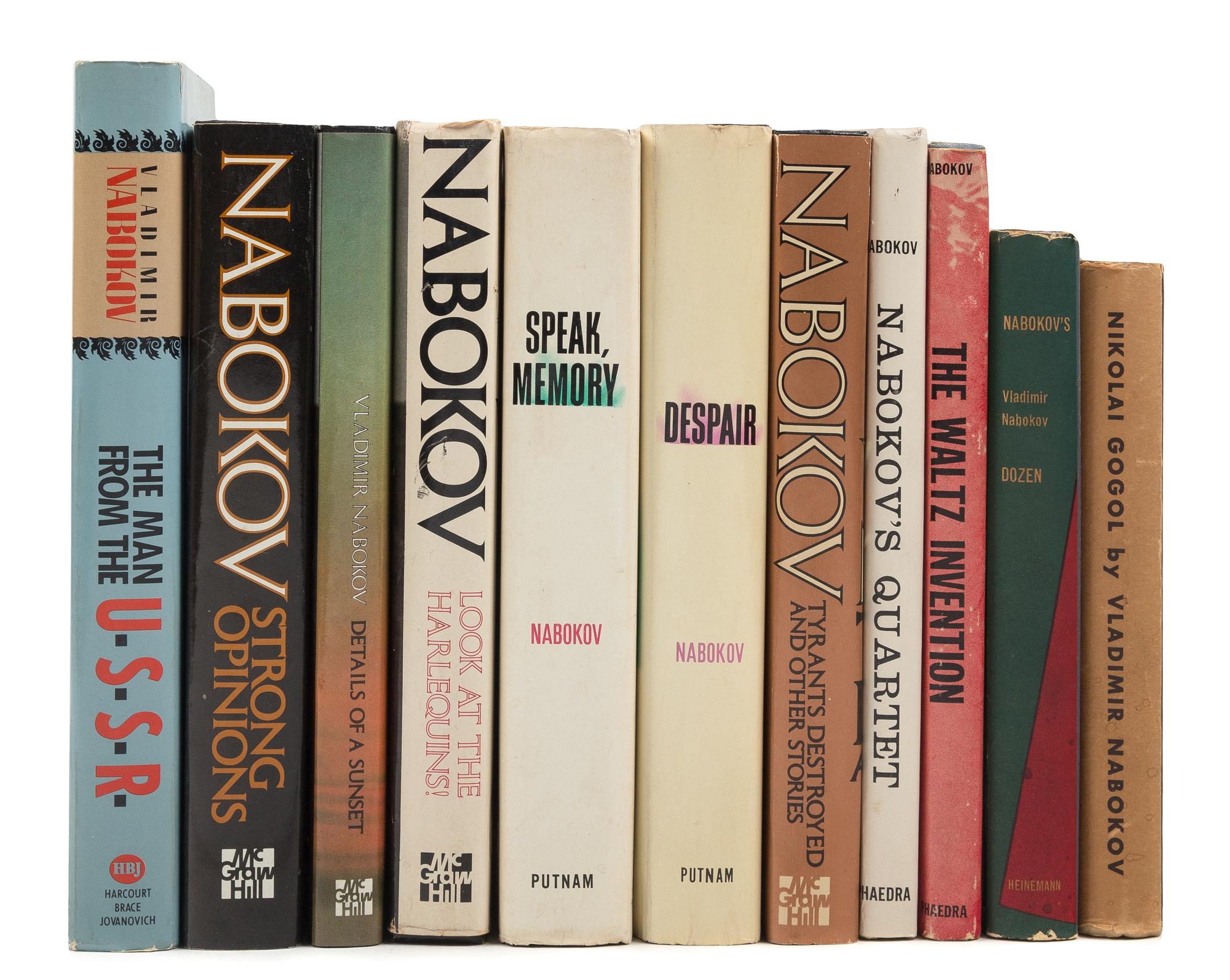 NABOKOV, Vladimir (1899-1977). A group of approximately 240 literary works, including numerous editions and works in translation.