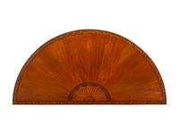 A George III Satinwood and Marquetry Demilune Serving Table