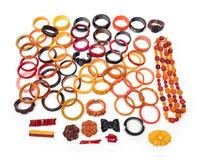 Fifty-Six Pieces of Bakelite Jewelry