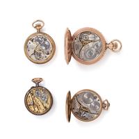 COLLECTION OF OPEN FACE POCKET WATCHES