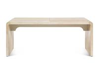 A Lacquered Goatskin-Veneered "Waterfall" Low Table