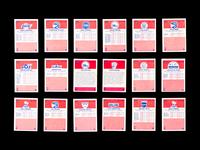 A Group of 71 1986 Fleer Basketball Cards and Stickers (Including Julius Erving, Patrick Ewing, Magic Johnson and Hakeem Olajuwon)