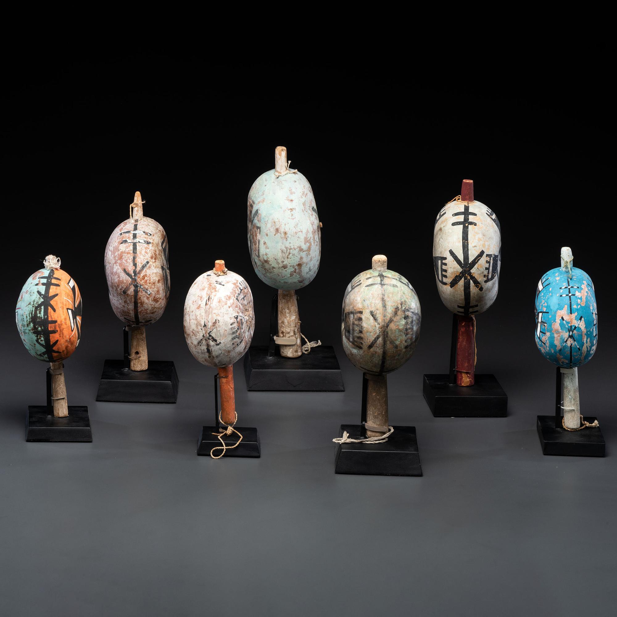 Group of Pueblo Polychrome Rattles, From the Collection of Dick Jemison, Alabama