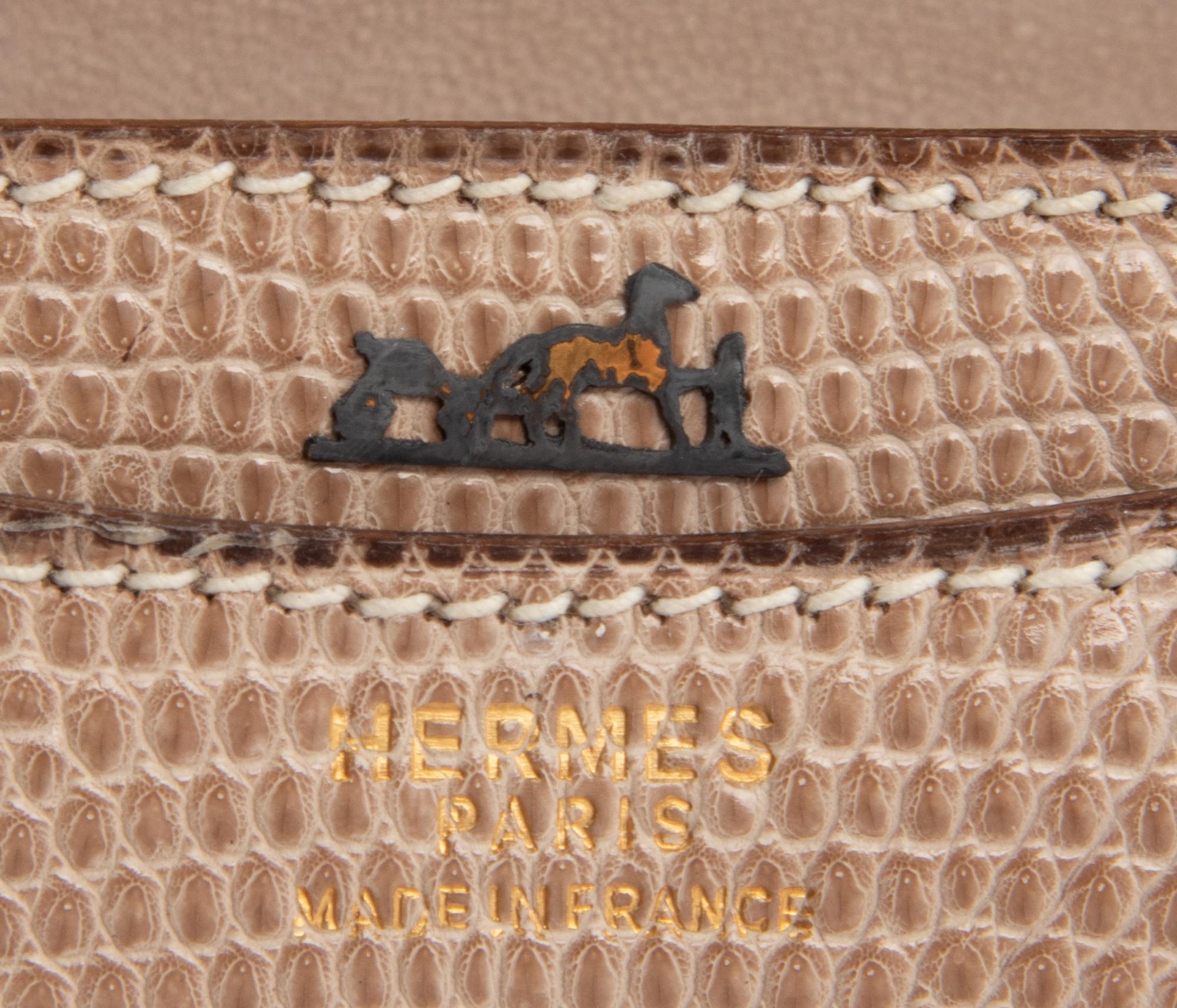 Hermès Beige Lizard Alcazar Bag, 1980s