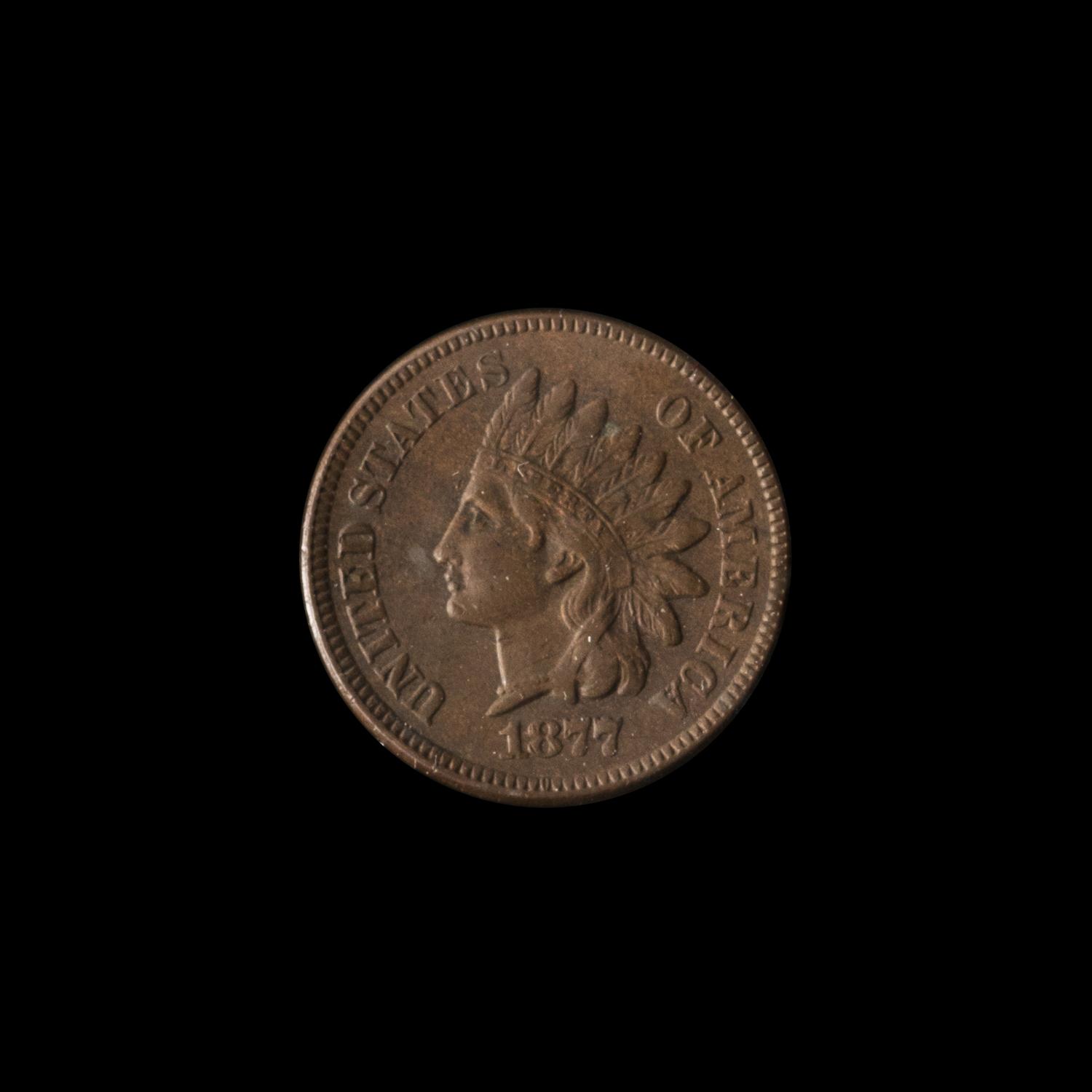 A United States 1877 Indian Head 1c Coin