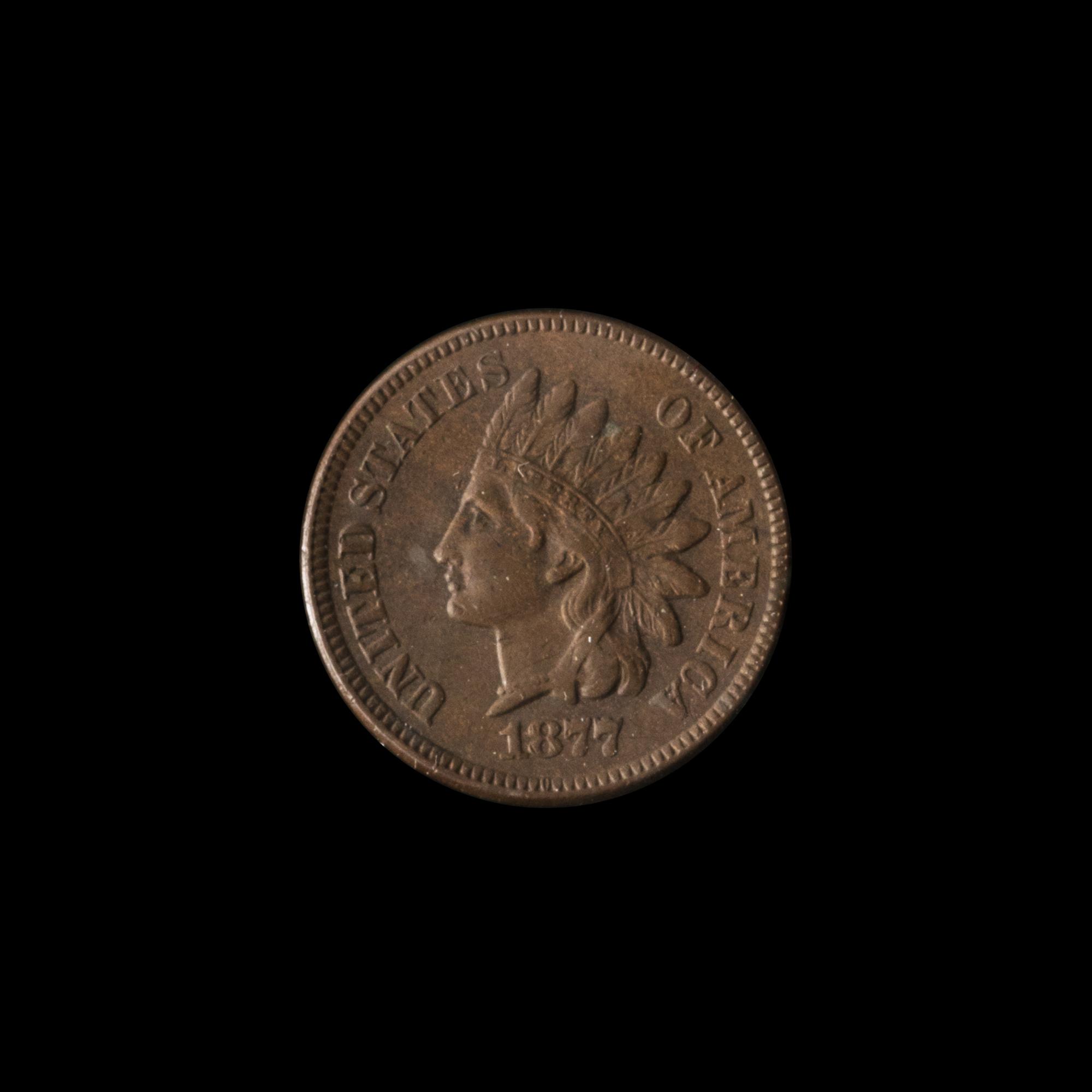 A United States 1877 Indian Head 1c Coin