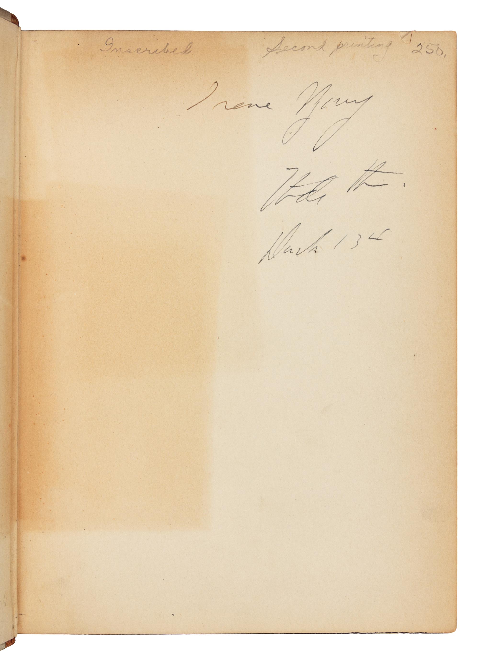 STEIN, Gertrude (1874-1946). Portraits and Prayers. New York: Random House, 1934.
