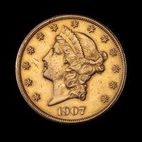 A United States 1907-S Liberty Head $20 Gold Coin