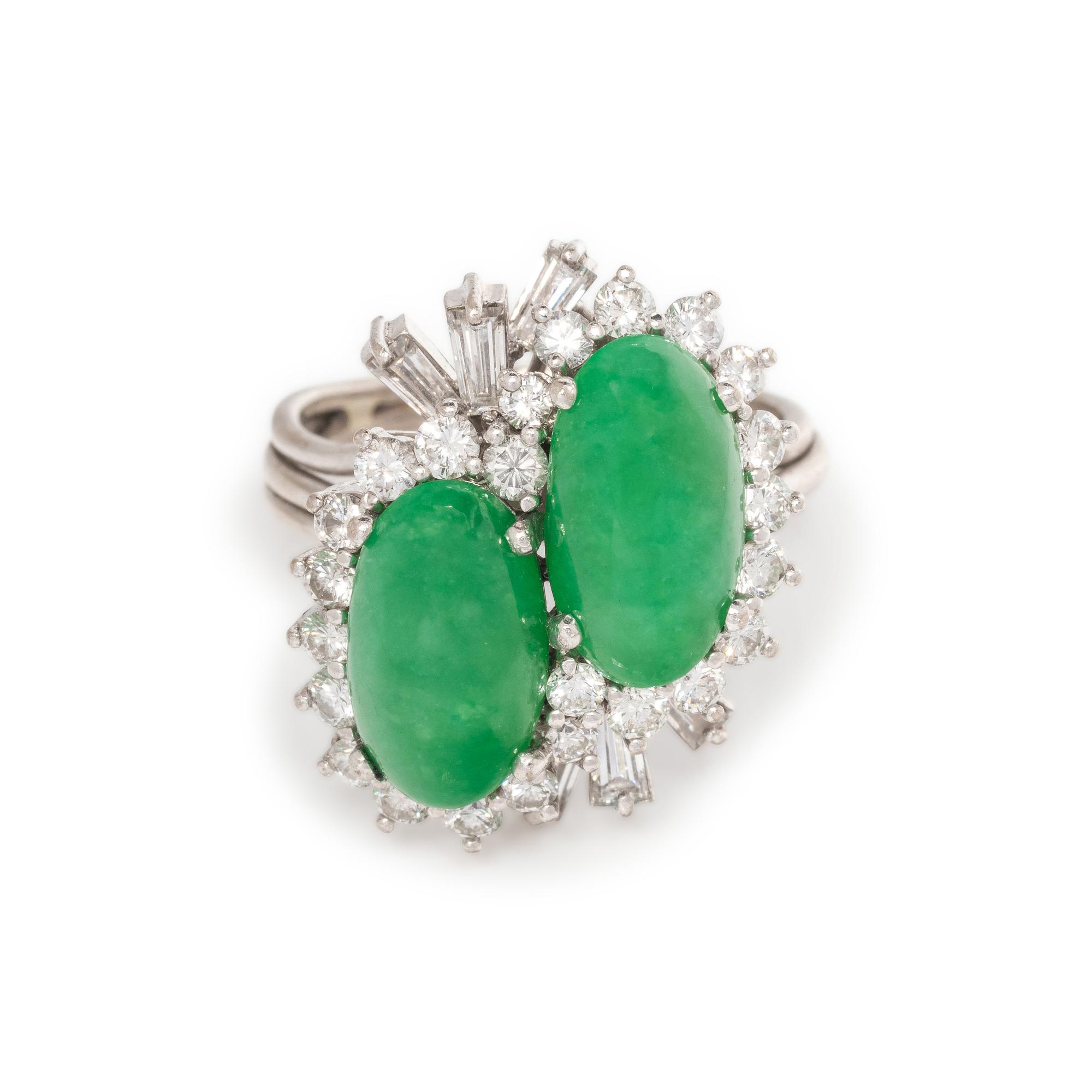 JADE AND DIAMOND RING