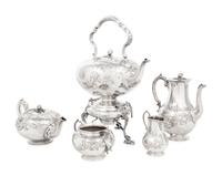 An American Silver-Plate Four-Piece Tea and Coffee Service