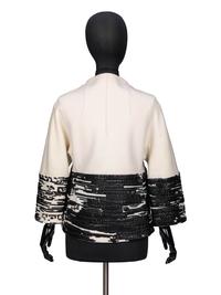 Ralph Rucci, Leather-Embellished Cashmere Jacket
