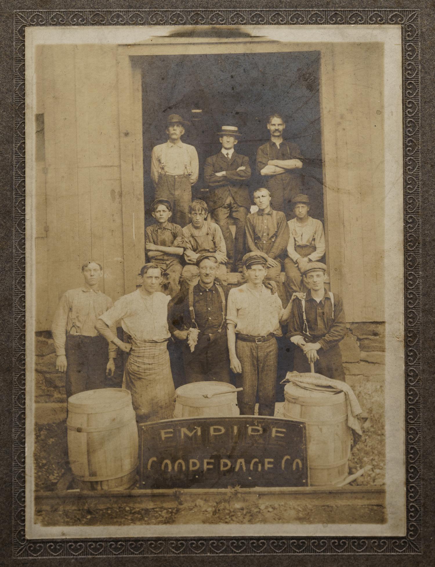 Nine Antique Occupational Photographs