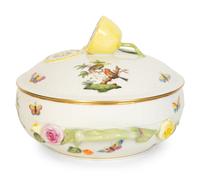 A Herend Porcelain Rothschild Bird Covered Tureen