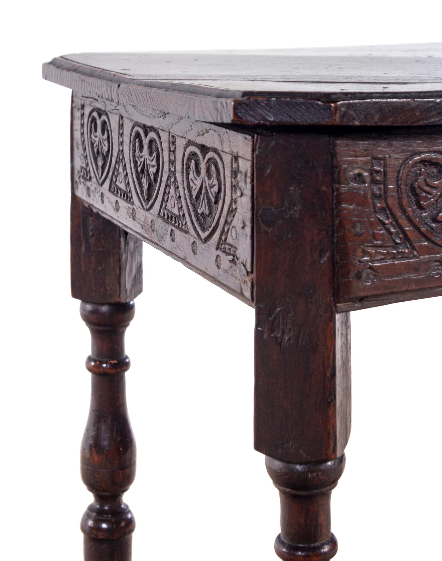 A Jacobean Carved Oak Gate-Leg Table