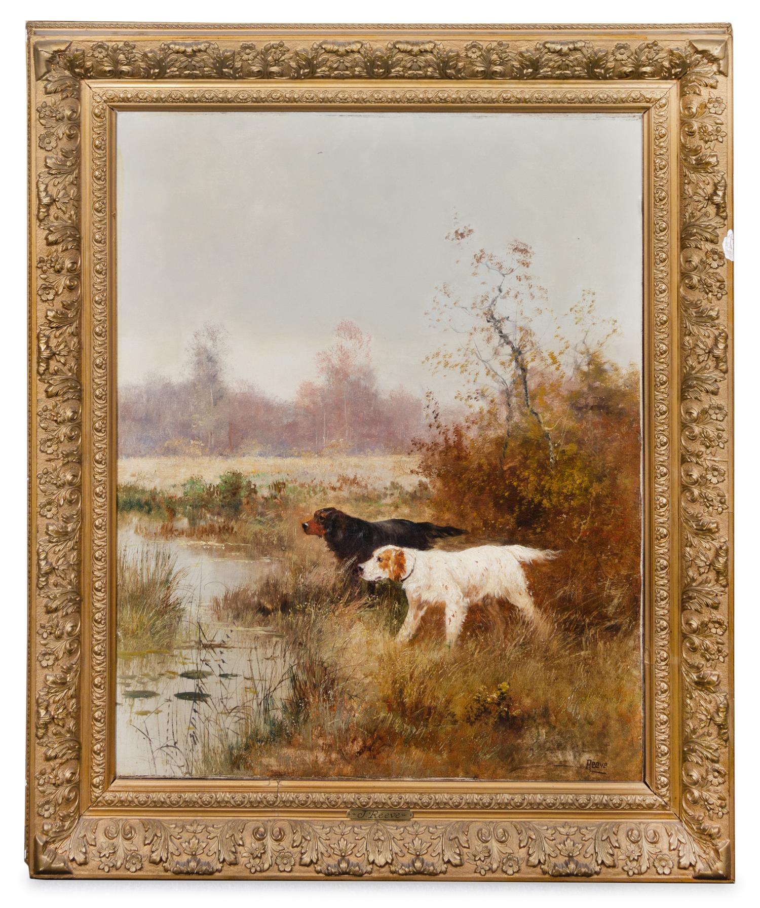 J. Reeve, (Early 20th Century), Hunting Dogs (two works)