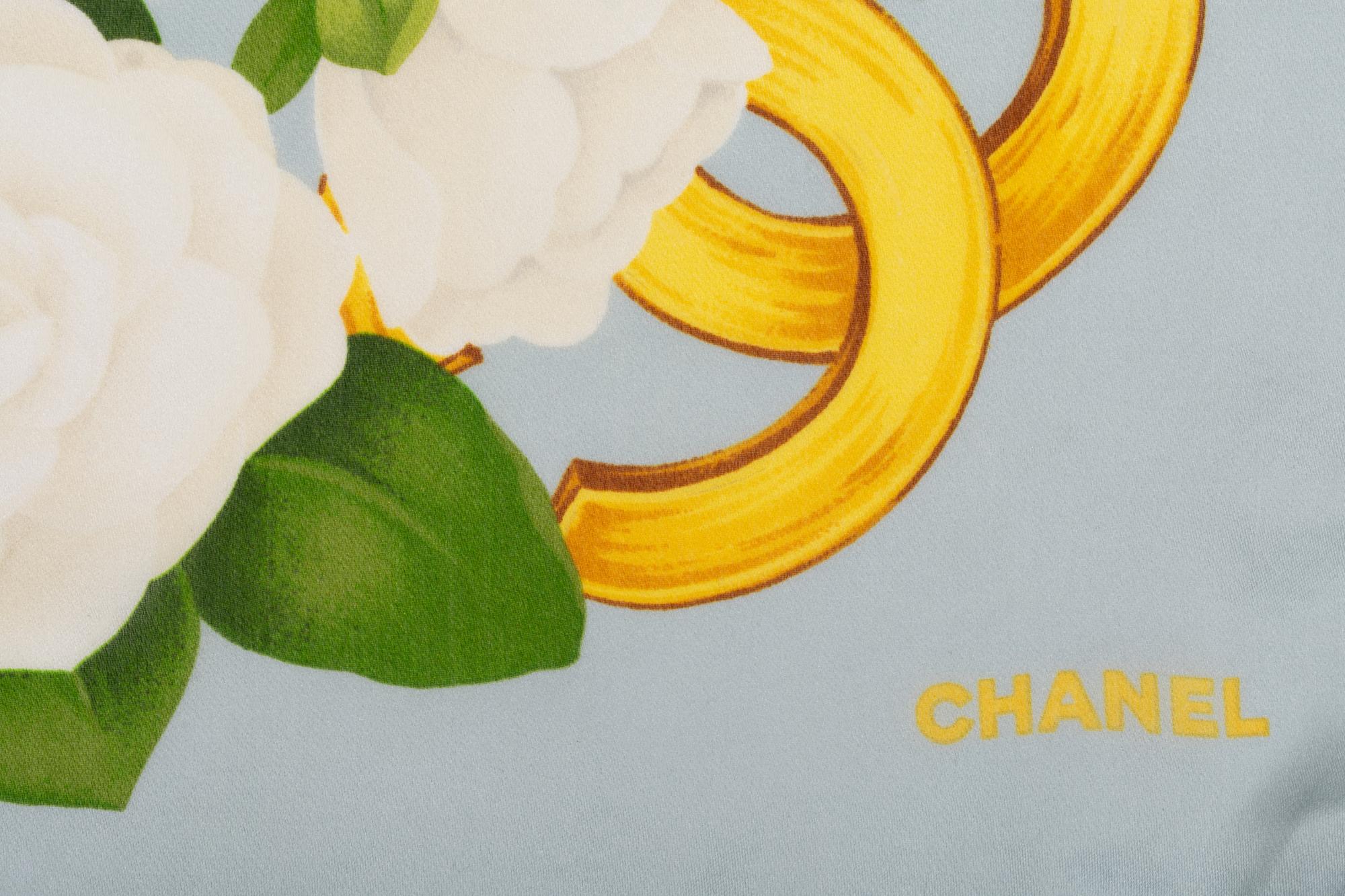 Two Chanel Silk Scarves