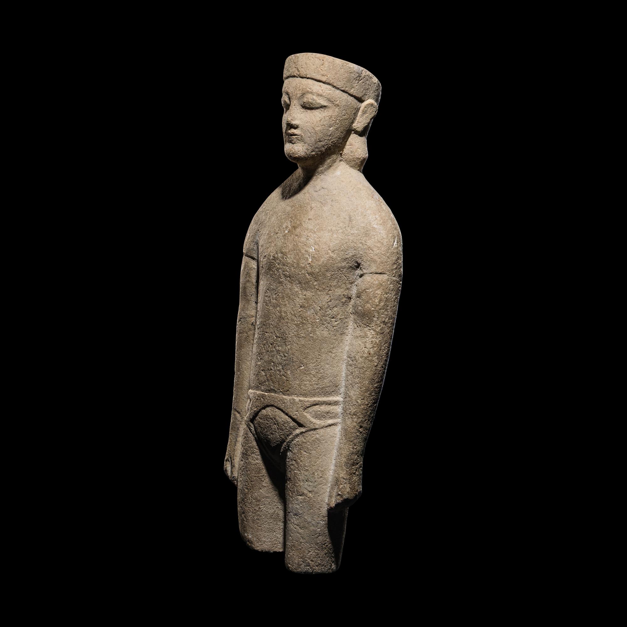 A Cypriot Limestone Figure