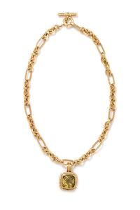 DAVID YURMAN, YELLOW GOLD, CITRINE AND DIAMOND 'ALBION' NECKLACE