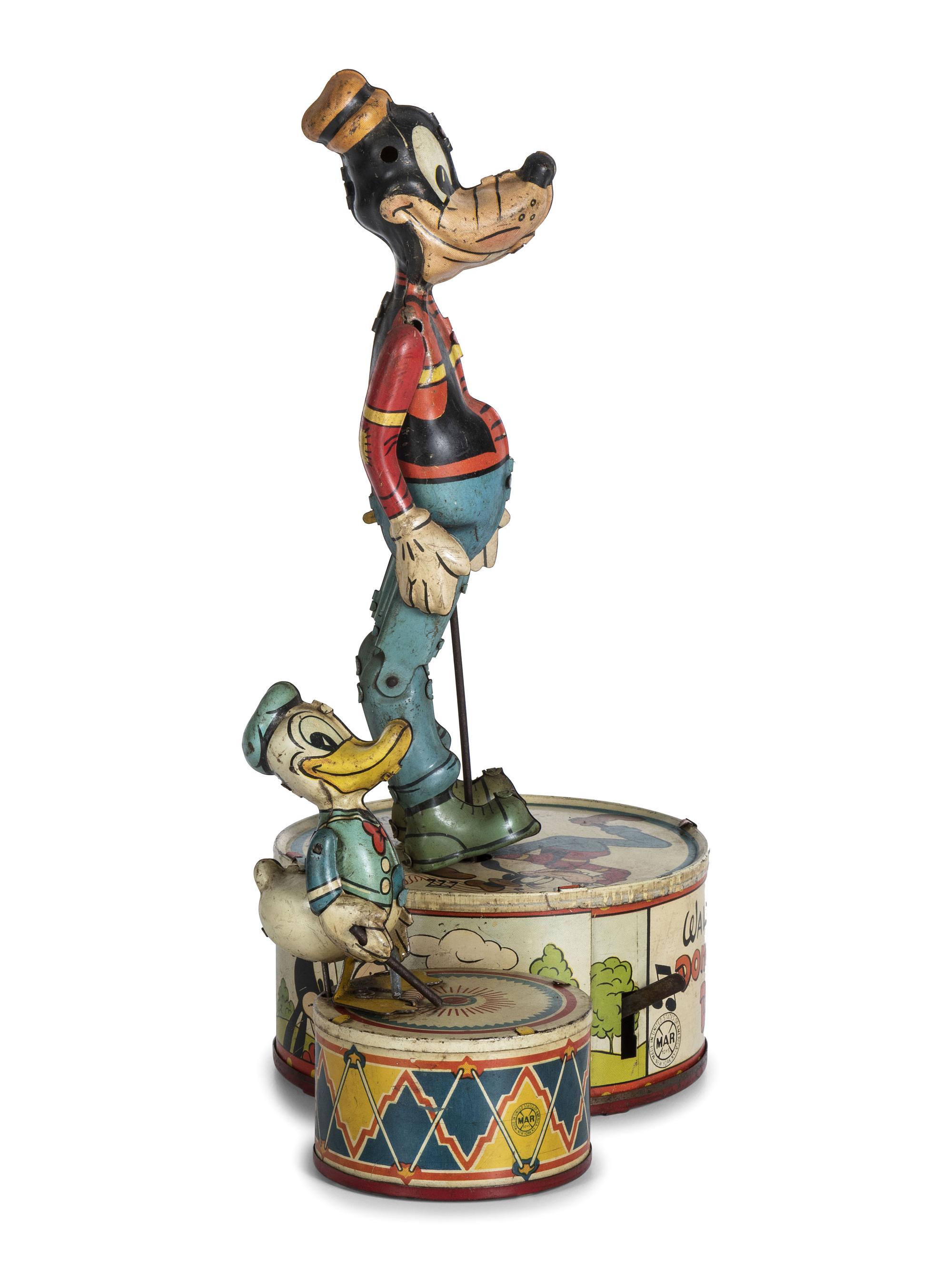A Marx 'Walt Disney's Donald Duck Duet' Tin Windup Toy